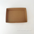 Large corrugated paperboard open tray custom snack tray